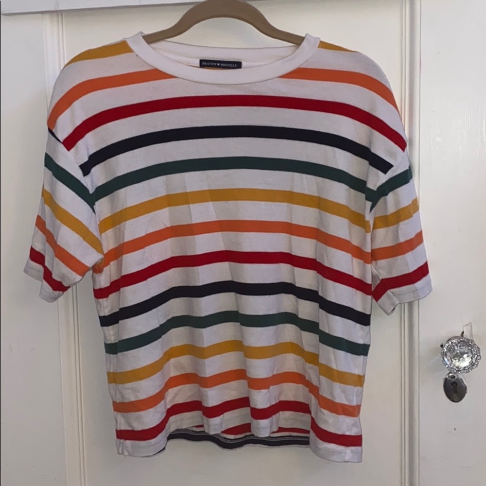 BRANDY MELVILLE RAINBOW TEE
